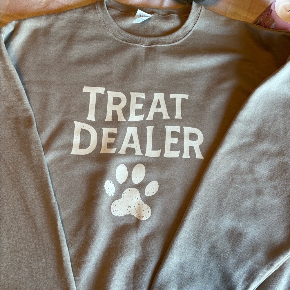 Tan 'Treat Dealer' Dog Sweatshirt